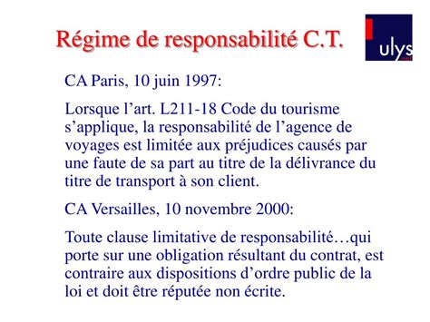 Ppt E Tourisme Et Droit Responsabilit S Powerpoint Presentation Free