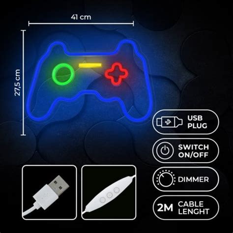 Forever Neon Plexi LED Gamepad Multicor PcComponentes Pt