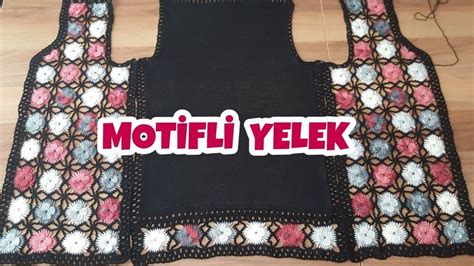 Alize Diva İle Motifli Yelek Yapılışı 5 Bölüm arka örülüşü ve motif