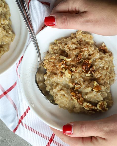 Stovetop Oatmeal with Brown Sugar & Cinnamon - A Red Spatula