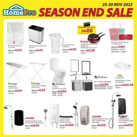 Nov Homepro Season End Sale Everydayonsales