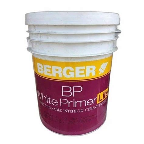 20L Berger BP White Primer Lite 20 Ltr At Rs 1380 Bucket In Saharsa