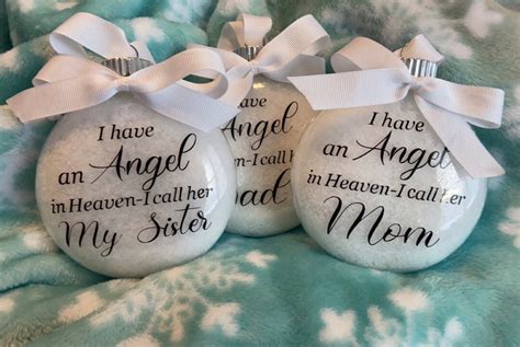 Angel In Heaven Ornament Memorial Ornament Angel Ornament Etsy