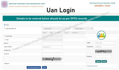 Uan Login Employee Signin Process At Unifiedportal Mem Epfindia Gov In