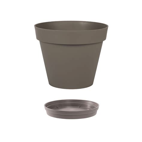 Pots De Fleurs Et Suspensions Pot Rond TOSCANE 30 Cm Avec Soucoupe 10 L