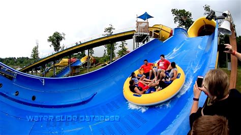 Worlds Longest Water Coaster Mammoth Offride At Holiday World Youtube