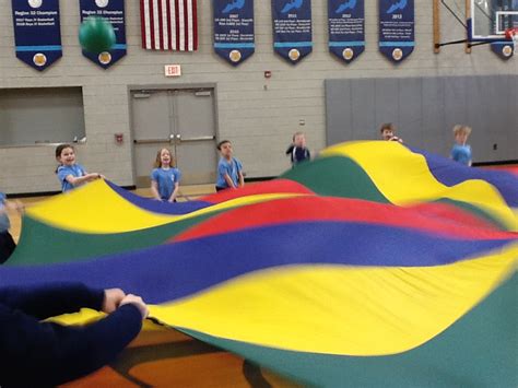 Parachute in Physical Education Class