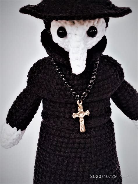 Plague Doctor Doll Plague Doctor Crochet Plague Doctor Toy Etsy