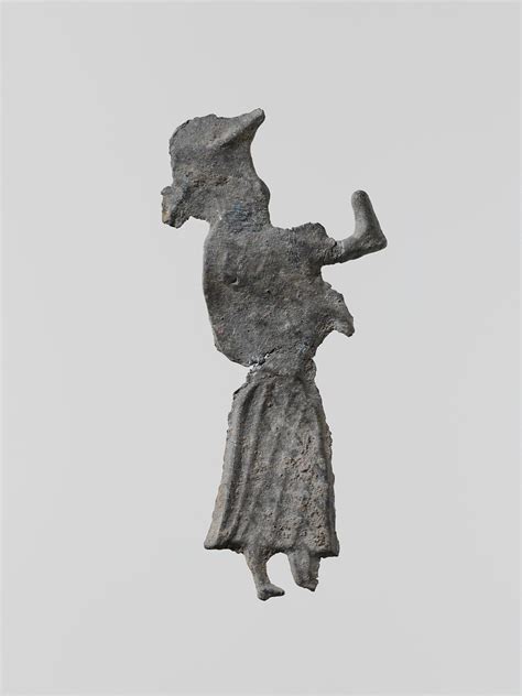 Lead Figure Of A Woman Greek Laconian Archaic The Metropolitan