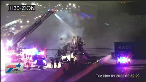 Major Crash Involving Multiple 18 Wheelers Shuts Down I 30 In Garland