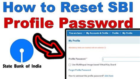 Forgot Sbi Profile Password And Hint Question How To Recover Reset Online Through Net Banking