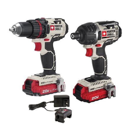 Shop PORTER-CABLE 2-Tool 20-Volt Max Lithium Ion (Li-ion) Cordless ...