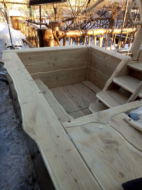 Pin by Марсель on свойми руками Outdoor tub Sauna design Outdoor sauna