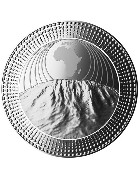 Kilimanjaro Continents Africa Oz Silver Coin Niue