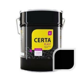Черная матовая эмаль по металлу ЦЕРТА-ПЛАСТ 4 кг купить: цена 4 099 руб ...