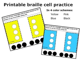 Practice Braille Cell by Joy Of Braille | TPT