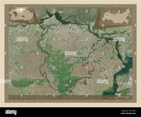 chuvash republic  russia high resolution satellite map locations  names  major cities