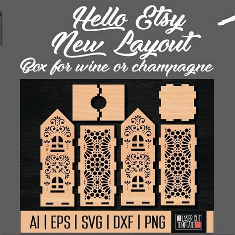 Laser Template Dxf Laser Laser Svg Laser Cut Files Svg Glowforge File Sleigh Dxf Vector Plans