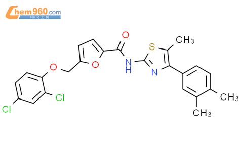 512826 30 1 5 2 4 Dichlorophenoxy Methyl N 4 3 4 Dimethylphenyl