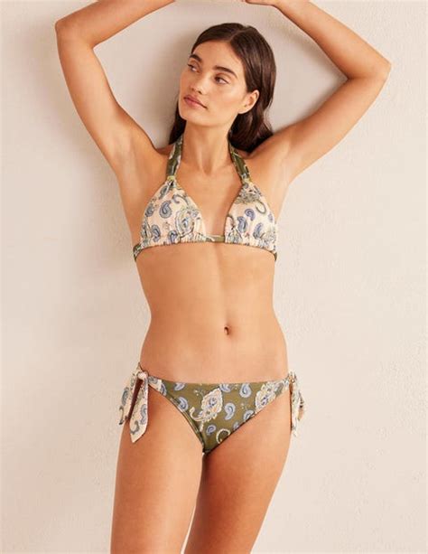 Tie Side Bikini Bottom Basil Paisley Pome Boden Eu