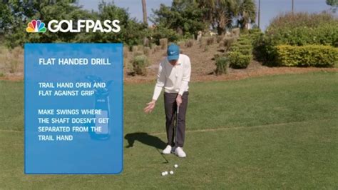 Flat Hand Chipping Drill Golfpass Youtube