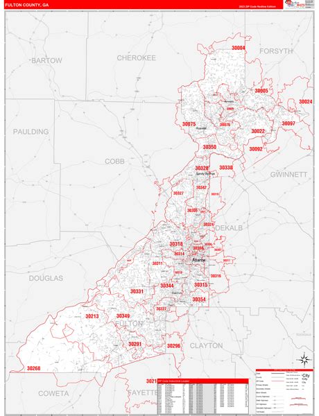 Digital Maps of Fulton County Georgia - marketmaps.com