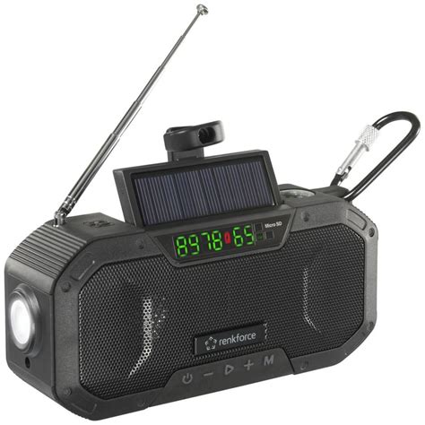 Renkforce Rf Cr Outdoorradio Ukw Mw Notfallradio Bluetooth Sd