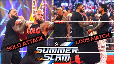 Facts For Roman Reigns Loss Summerslam Jay Uso New Tribal Chief Solo