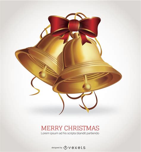 Isolated Christmas Bells Vector Download