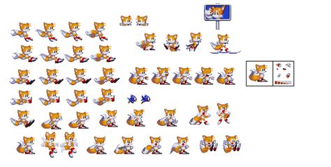 Tails sprites by sonicfanman on DeviantArt