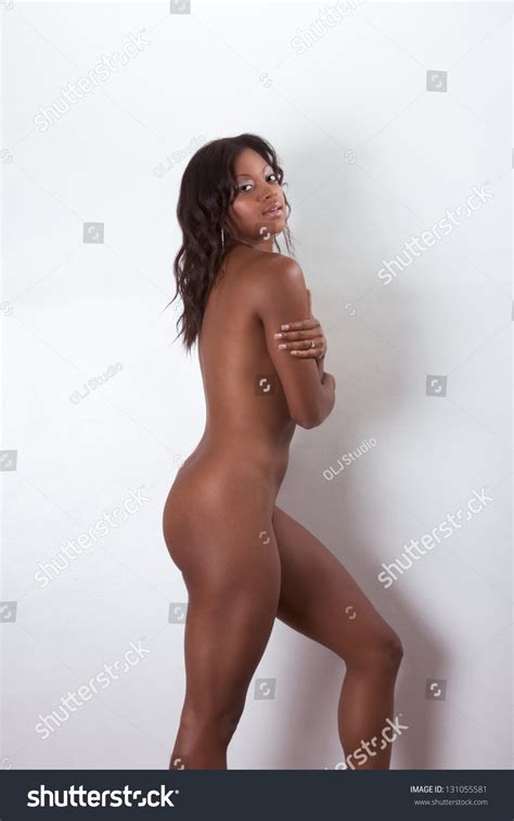 Naked Biracial Female Mix Black African Foto Stok 131055581 Shutterstock