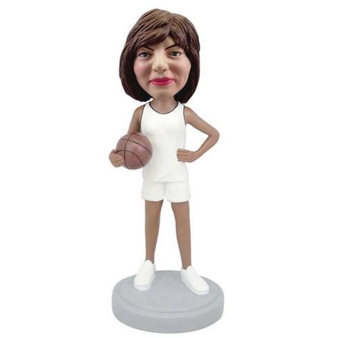 Female Basketball Player Bobblehead Polyresin