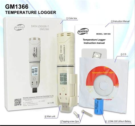 Benetech Gm Digital Usb Temperature Data Logger Recorder