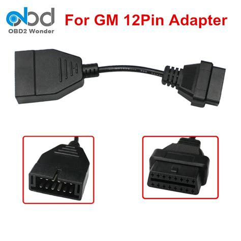 A Quality OBD OBD2 For GM 12Pin Cable 12 Pin To 16 Pin OBDII Female