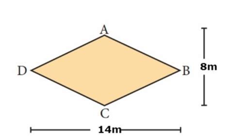 Calcula El Rea De La Regi N Rombal Abcd Brainly Lat