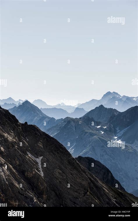 Summit panorama of 'Zugspitze' Stock Photo - Alamy