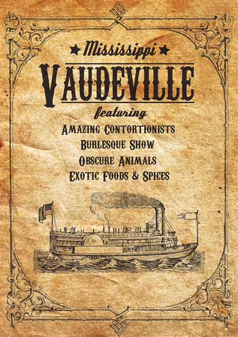 Vaudeville Poster on Behance