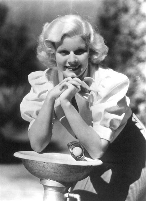 Jean Harlow In A Publicity Photo For Bombshell 1933 Jean Harlow