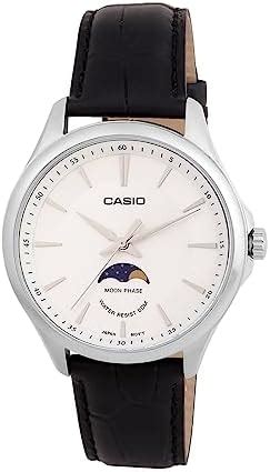 Casio Analog White Dial Men S Watch Mtp M D Avdf Stainless Steel