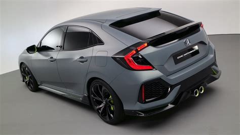 2017 Honda Civic Hatchback Concept Prototype Revealed YouTube