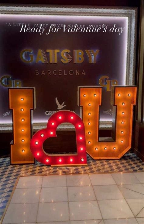 Alquiler Letras Luminosas En Gatsby Barcelona