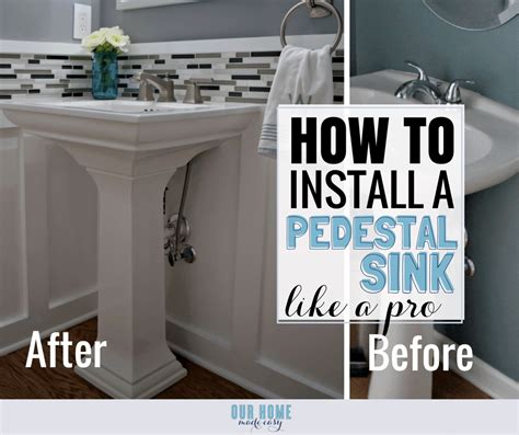 How To Install A Pedestal Sink ORC Week 3 Our Home Made Easy