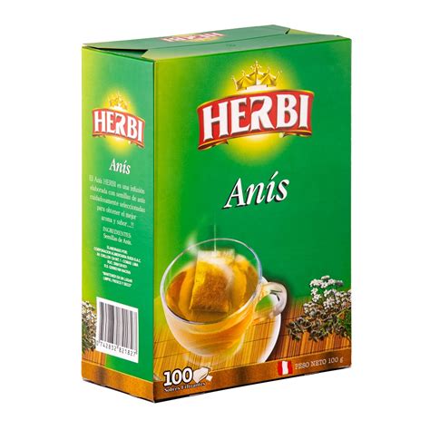 INFUSIÓN HERBI ANÍS CAJA 100 UN La Gran Bodega