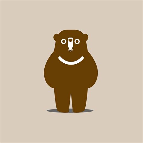 brown bear kawaii Art and Illustration 34555135 Vector Art at Vecteezy