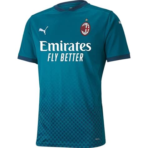 AC Milan Third Shirts 2020 21 Korte Mouw Voetbal Pakje