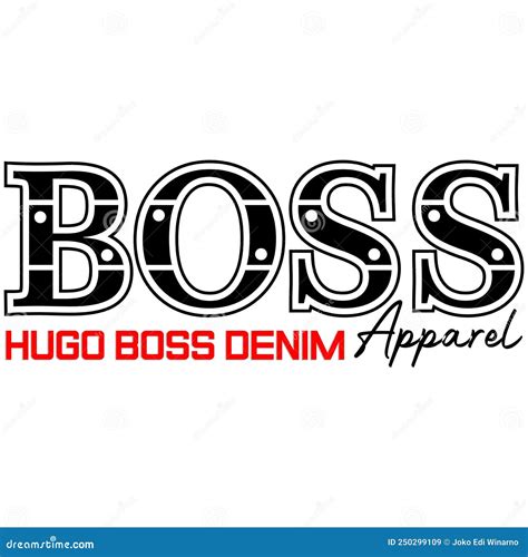 Hugo boss vector design editorial stock image. Illustration of font ...