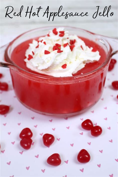 Red Hot Applesauce Jello Dessert Recipe | How Was Your Day?