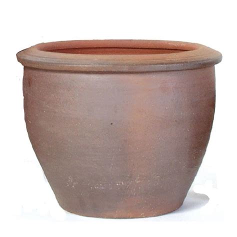 THAI SALT GLAZE EGG POT 25CM Outdoor Pots Tates