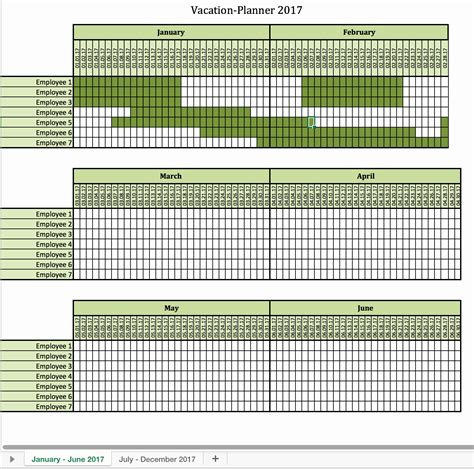 Trip Planner Template Excel