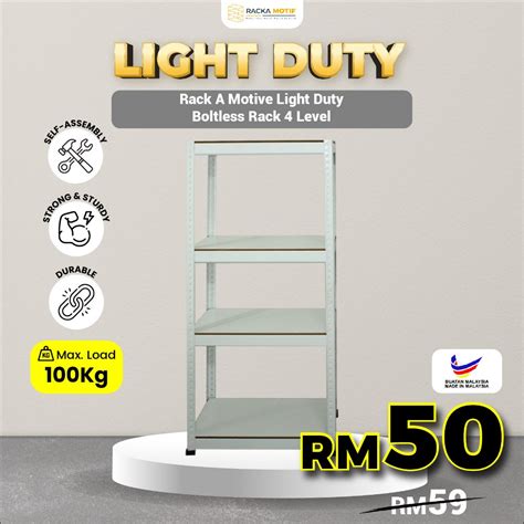 Rack A Motive Light Duty Boltless Rack Level Loading Hang Up To